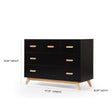 dadada Soho 5-Drawer Dresser in Black/Natural - Bambi Baby