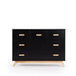 dadada Soho 5-Drawer Dresser in Black/Natural - Bambi Baby