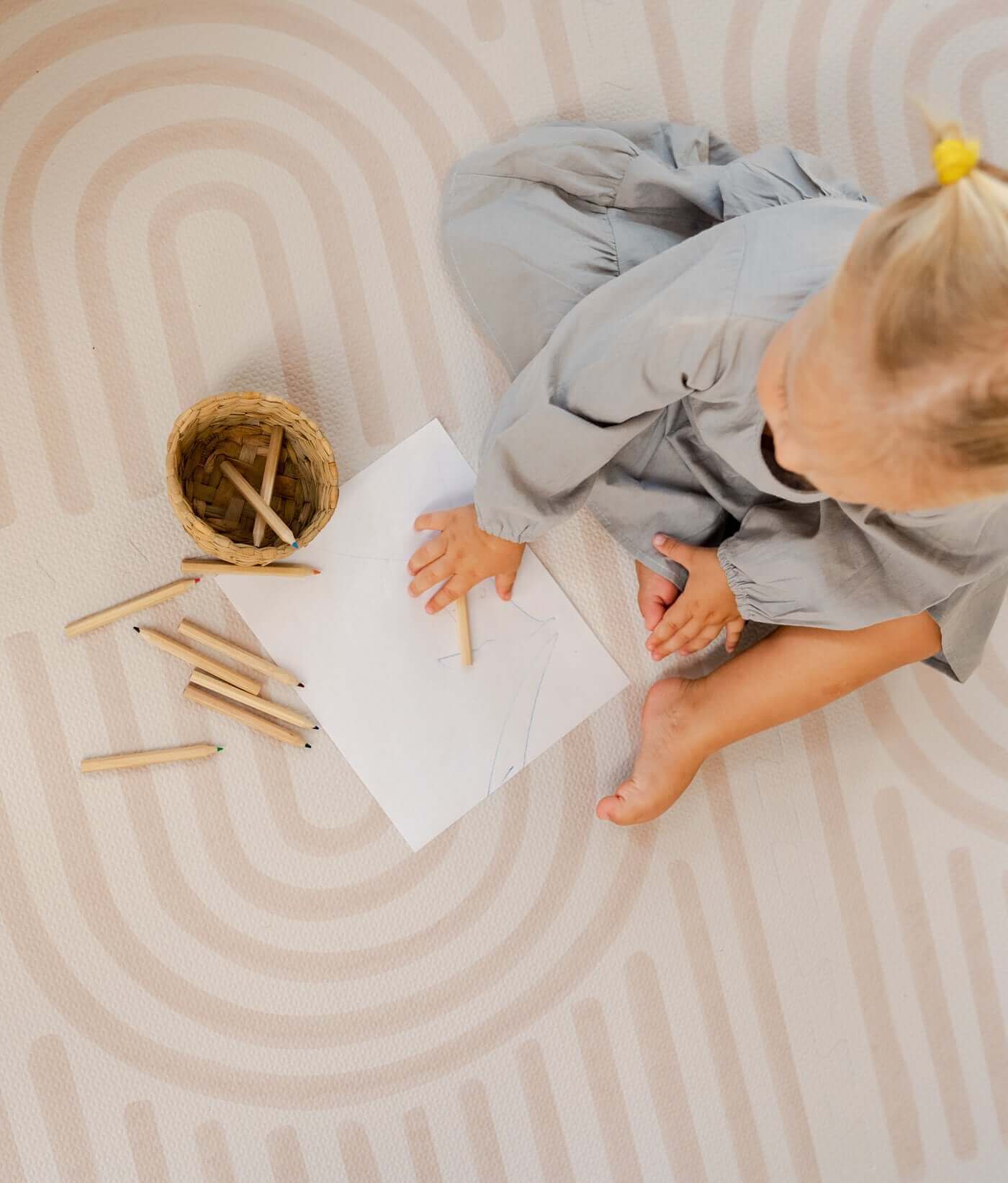Toddlekind USA Haven Playmat in Linear - Linen- Strolleria