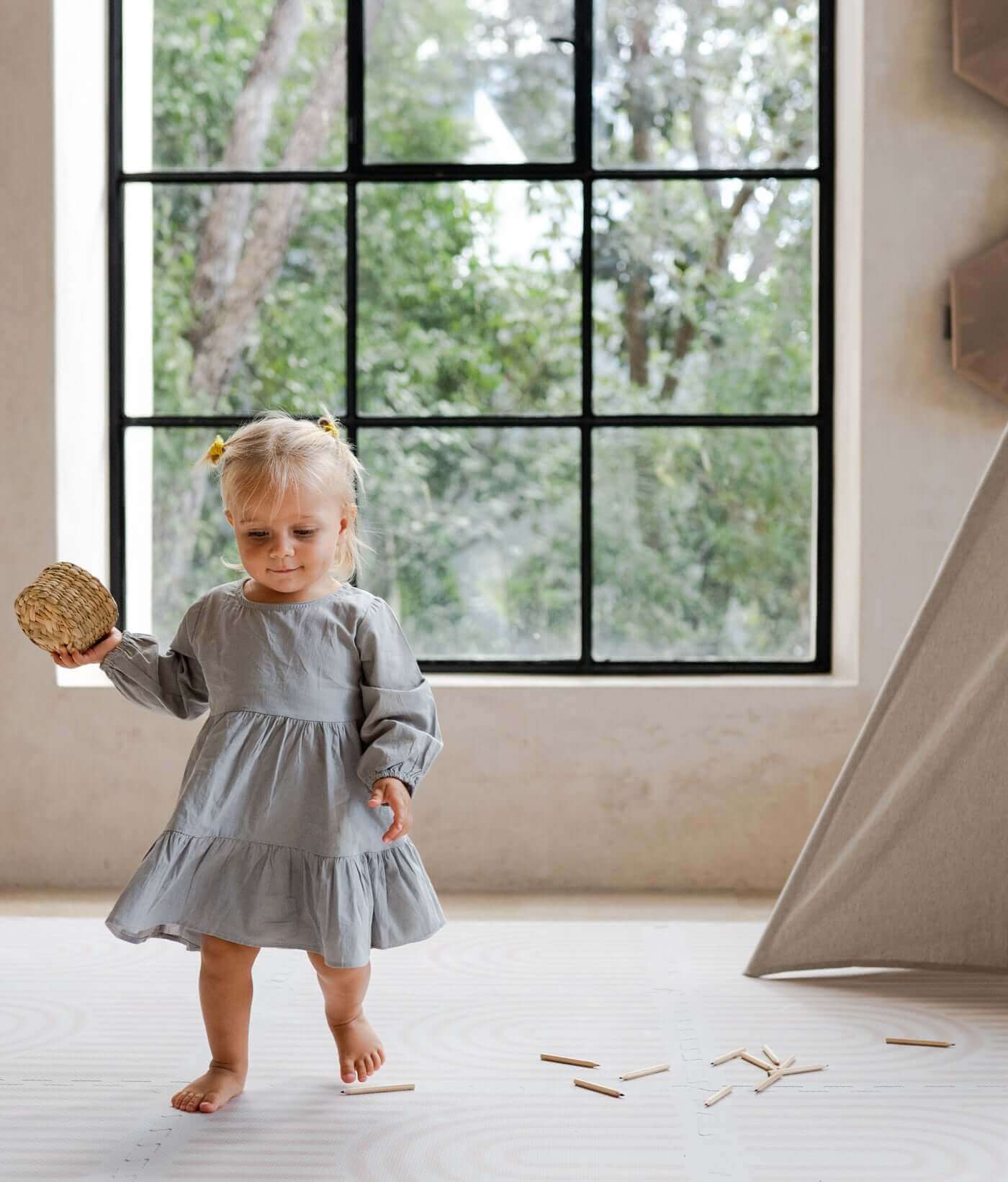 Toddlekind USA Haven Playmat in Linear - Linen- Strolleria