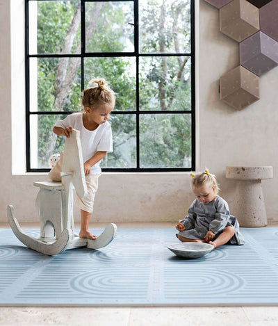 Toddlekind USA Haven Playmat In Linear - Mineral