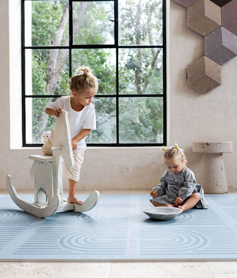Toddlekind USA Haven Playmat In Linear - Mineral