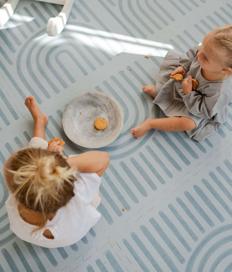 Toddlekind USA Haven Playmat In Linear - Mineral