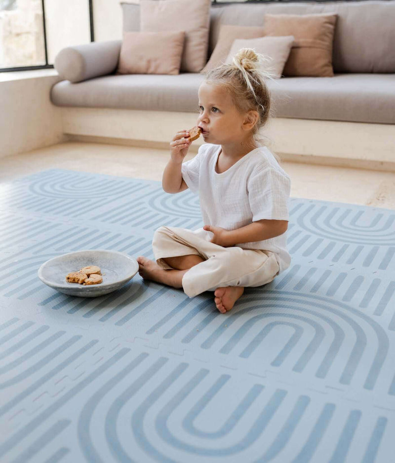 Toddlekind USA Haven Playmat In Linear - Mineral