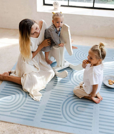 Toddlekind USA Haven Playmat In Linear - Mineral