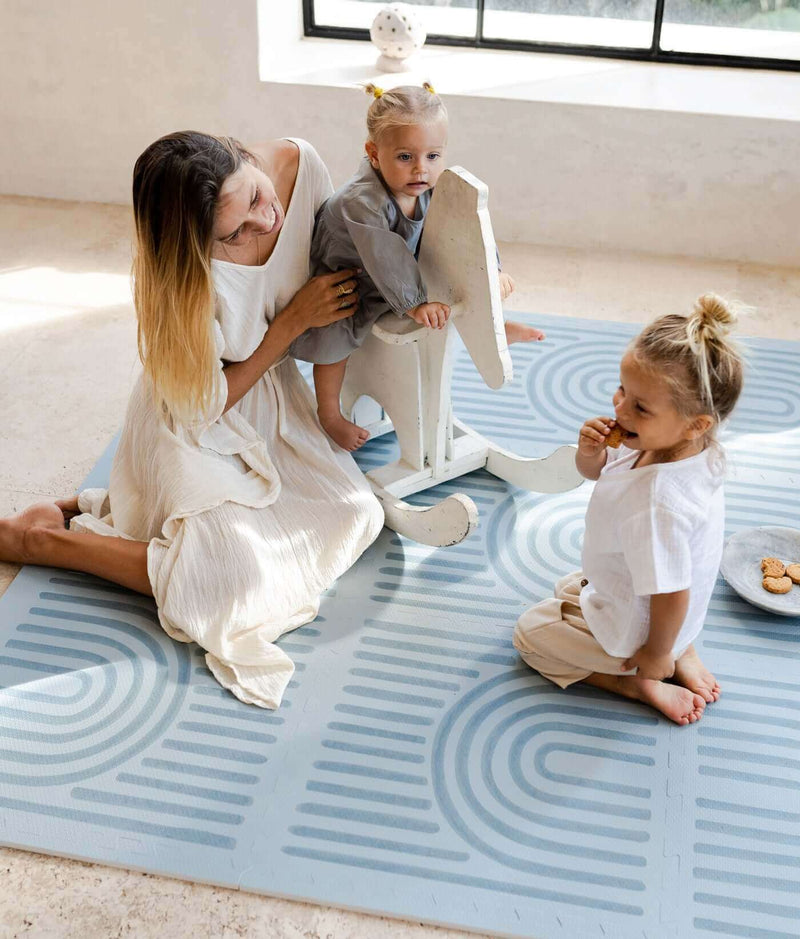 Toddlekind USA Haven Playmat In Linear - Mineral