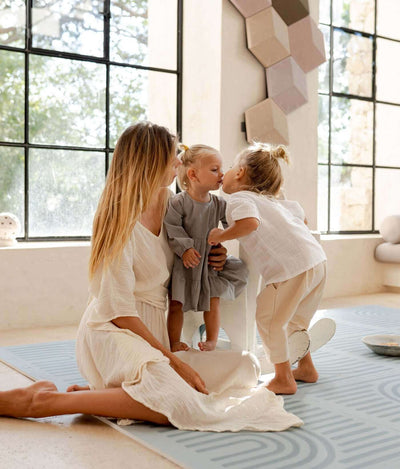 Toddlekind USA Haven Playmat In Linear - Mineral