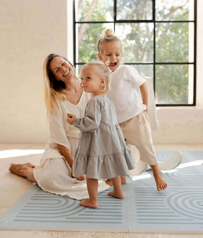 Toddlekind USA Haven Playmat In Linear - Mineral