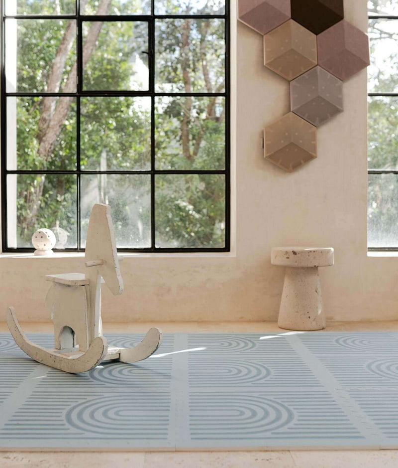 Toddlekind USA Haven Playmat In Linear - Mineral