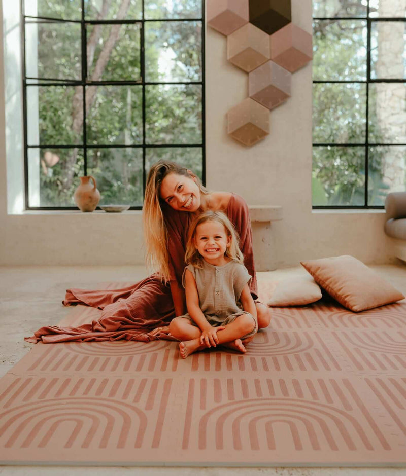 Toddlekind USA Haven Playmat in Linear - Camel
