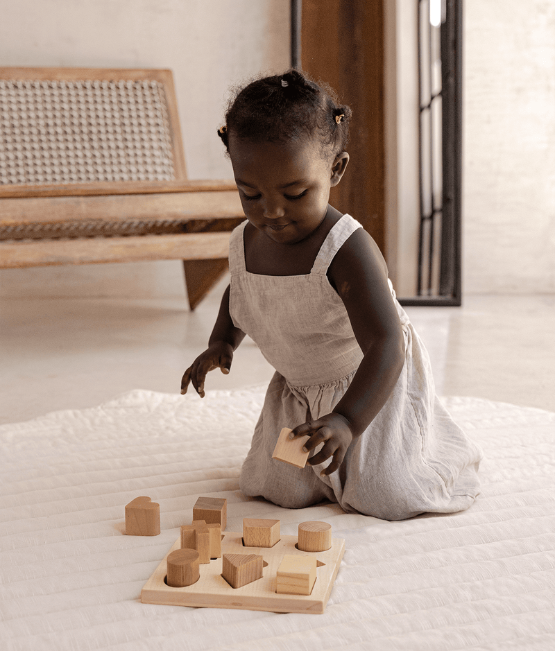 Toddlekind USA Snuggle Mat In Stripes - Blush