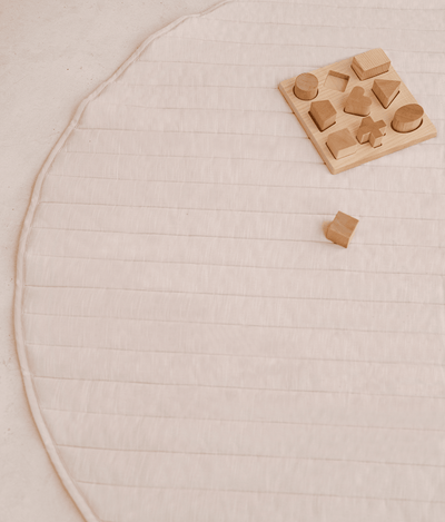 Toddlekind USA Snuggle Mat In Stripes - Blush