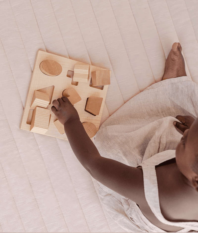 Toddlekind USA Snuggle Mat In Stripes - Blush