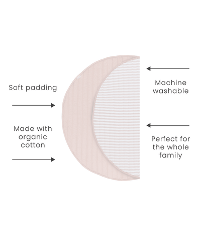 Toddlekind USA Snuggle Mat In Stripes - Blush