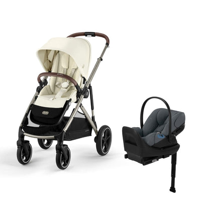 Cybex Gazelle S 2 and Cloud G Lux Travel System - Seashell Beige / Monument Grey