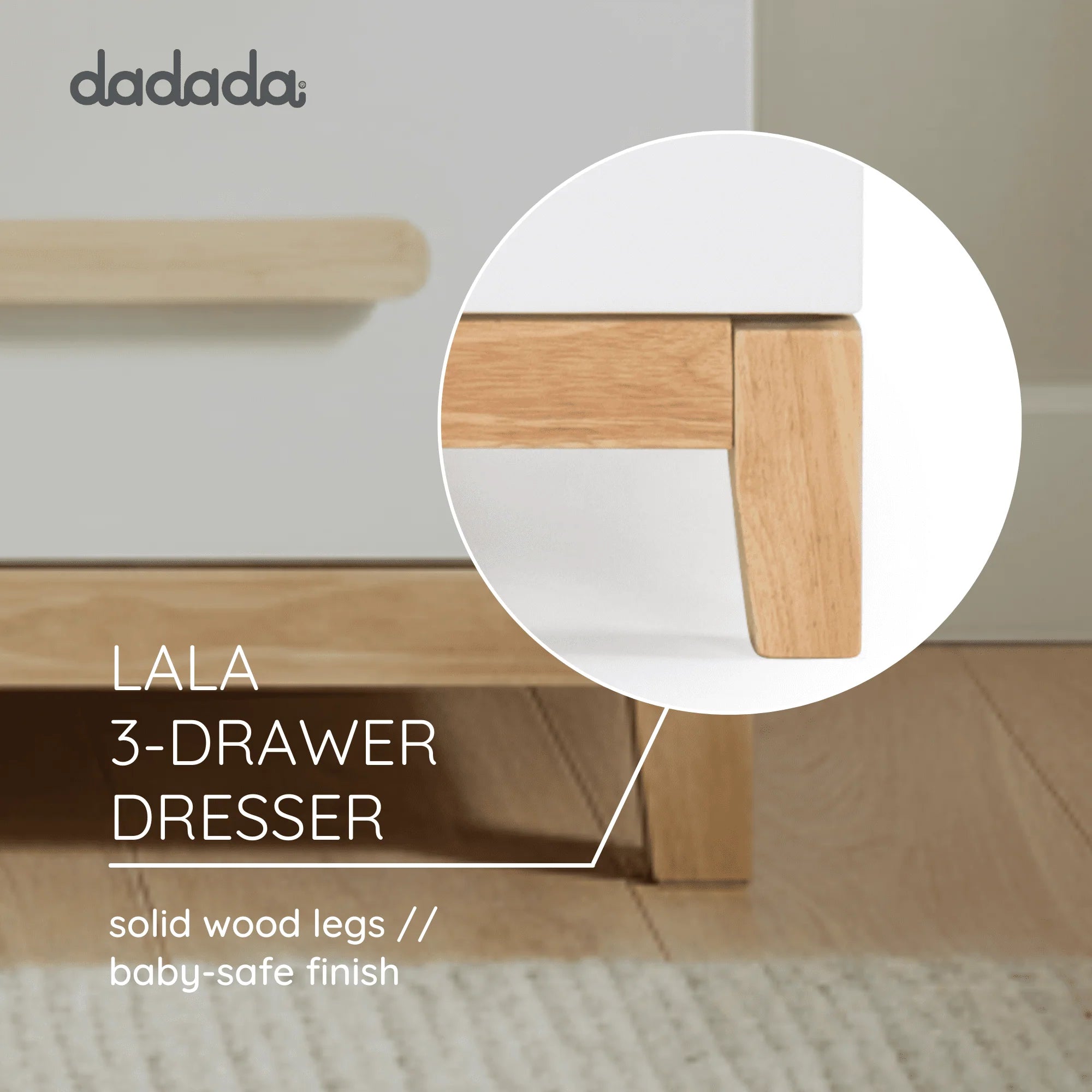 dadada Lala Little 3-Drawer Dresser- Strolleria