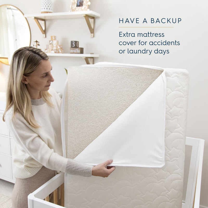 Halo DreamWeave Breathable Crib Cover - White- Strolleria