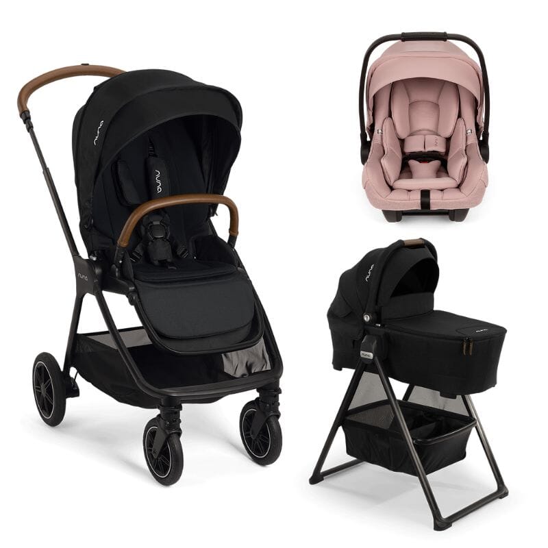 Nuna TRIV Next Bundle - Stroller, LYTL Bassinet + Stand, and PIPA aire RX Infant Car Seat