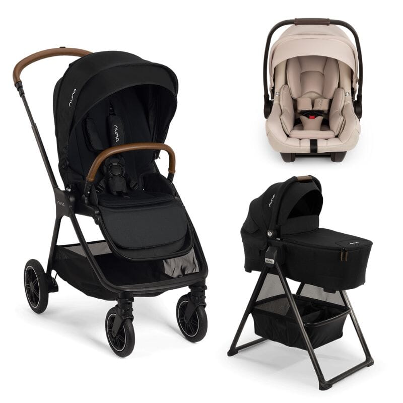 Nuna TRIV Next Bundle - Stroller, LYTL Bassinet + Stand, and PIPA aire RX Infant Car Seat