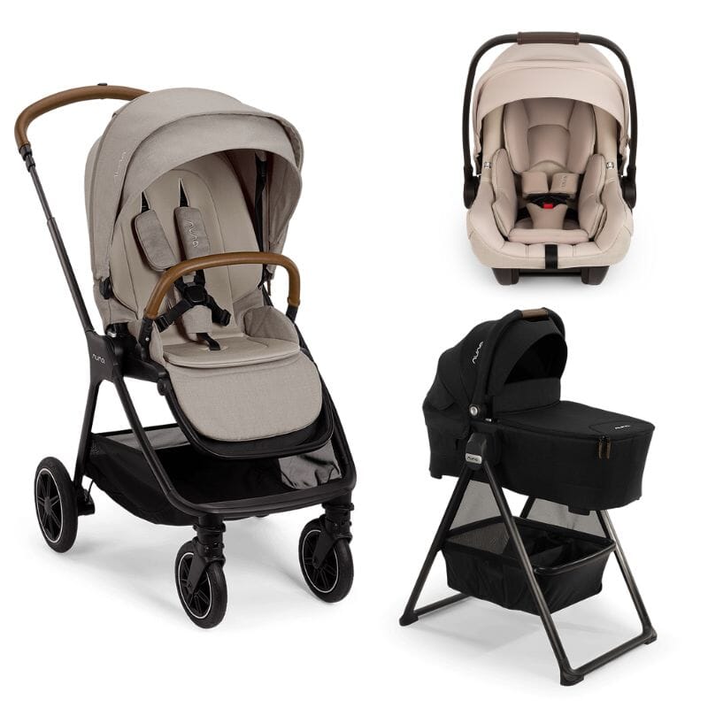 Nuna TRIV Next Bundle - Stroller, LYTL Bassinet + Stand, and PIPA aire RX Infant Car Seat