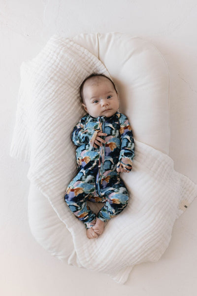 Forever French Baby - Bamboo Zip Pajamas | Charli Print