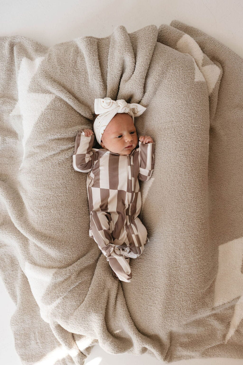 Forever French Baby - Bamboo Zip Pajamas | Tile Stack