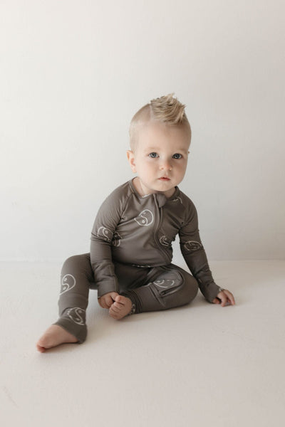 Forever French Baby - Bamboo Zip Pajamas | Sage Yin Yang