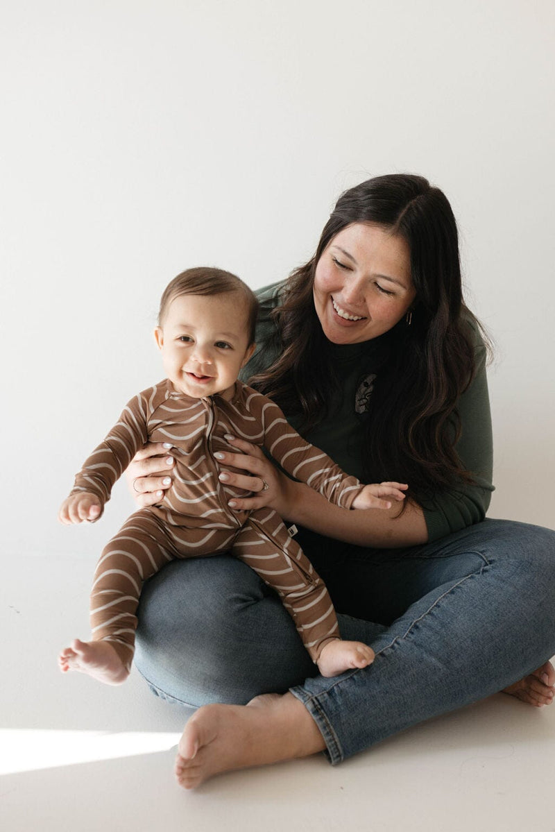 Forever French Baby - Bamboo Zip Pajamas | Static Waves