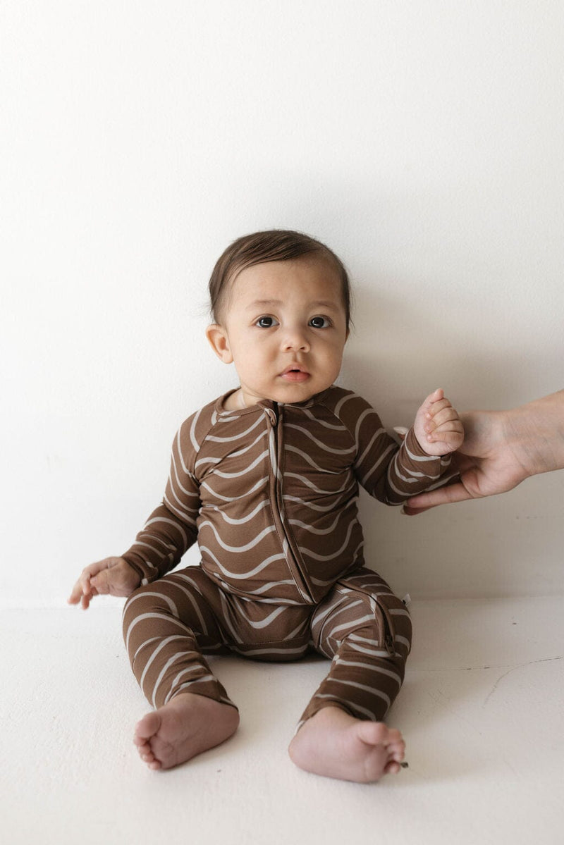 Forever French Baby - Bamboo Zip Pajamas | Static Waves