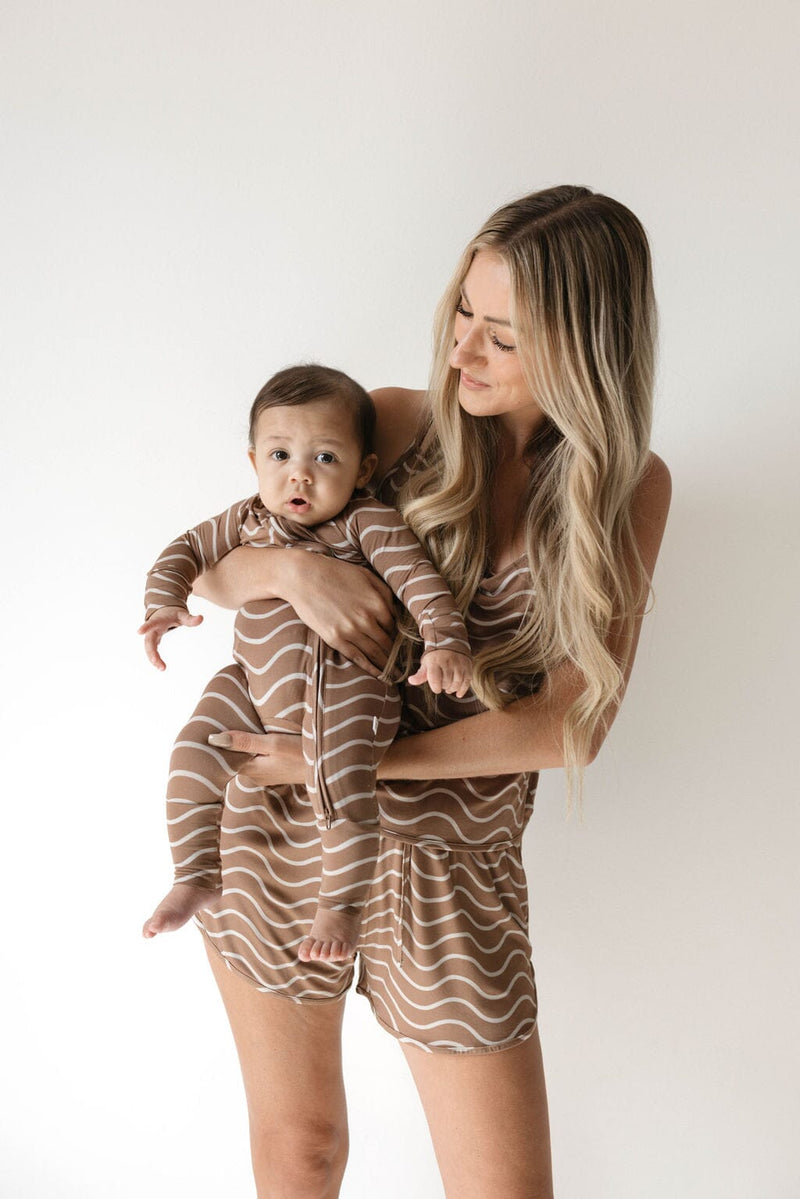 Forever French Baby - Bamboo Zip Pajamas | Static Waves