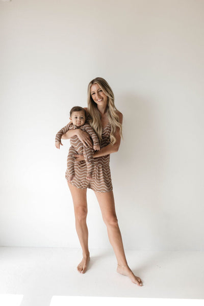 Forever French Baby - Bamboo Zip Pajamas | Static Waves