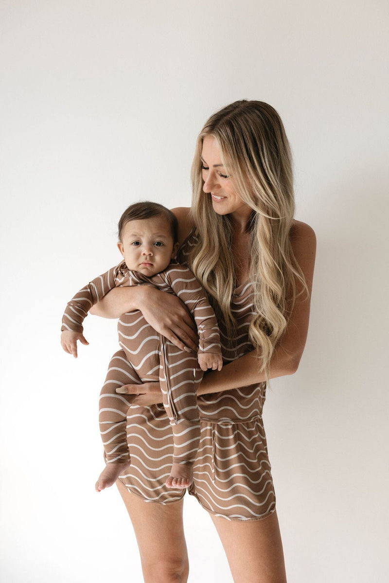 Forever French Baby - Bamboo Zip Pajamas | Static Waves