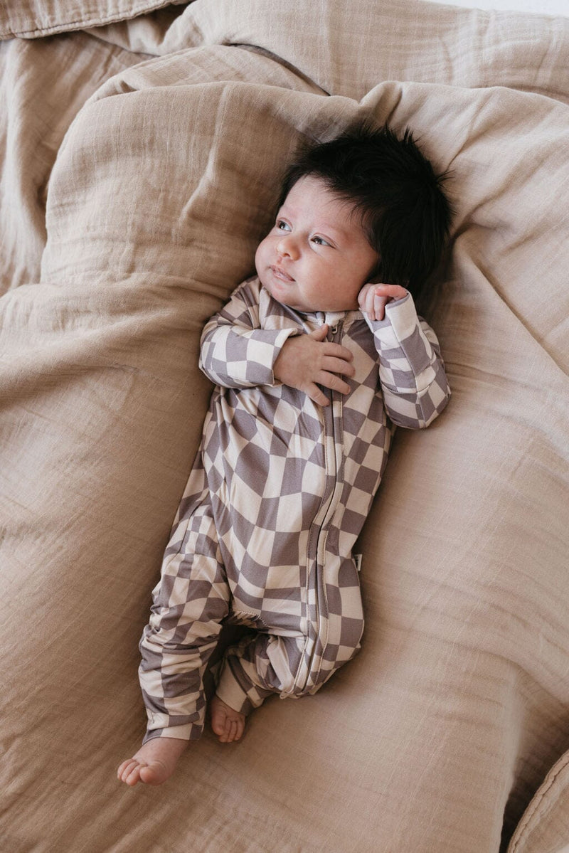 Forever French Baby - Bamboo Zip Pajamas | Smokey Wave