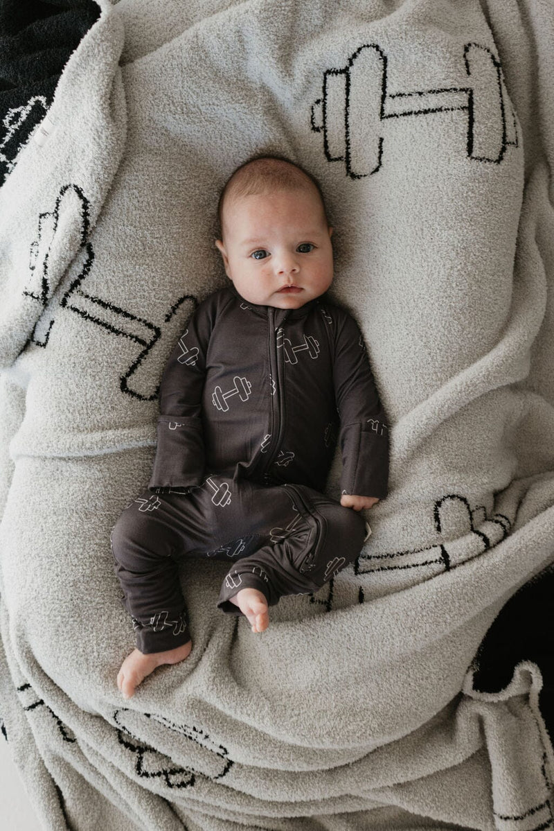 Forever French Baby - Bamboo Zip Pajamas | Arm Day