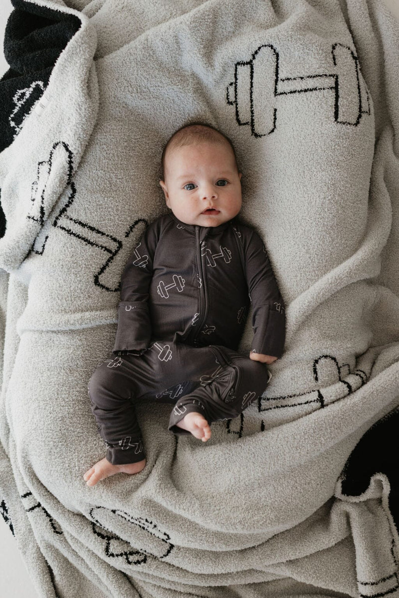 Forever French Baby - Bamboo Zip Pajamas | Arm Day