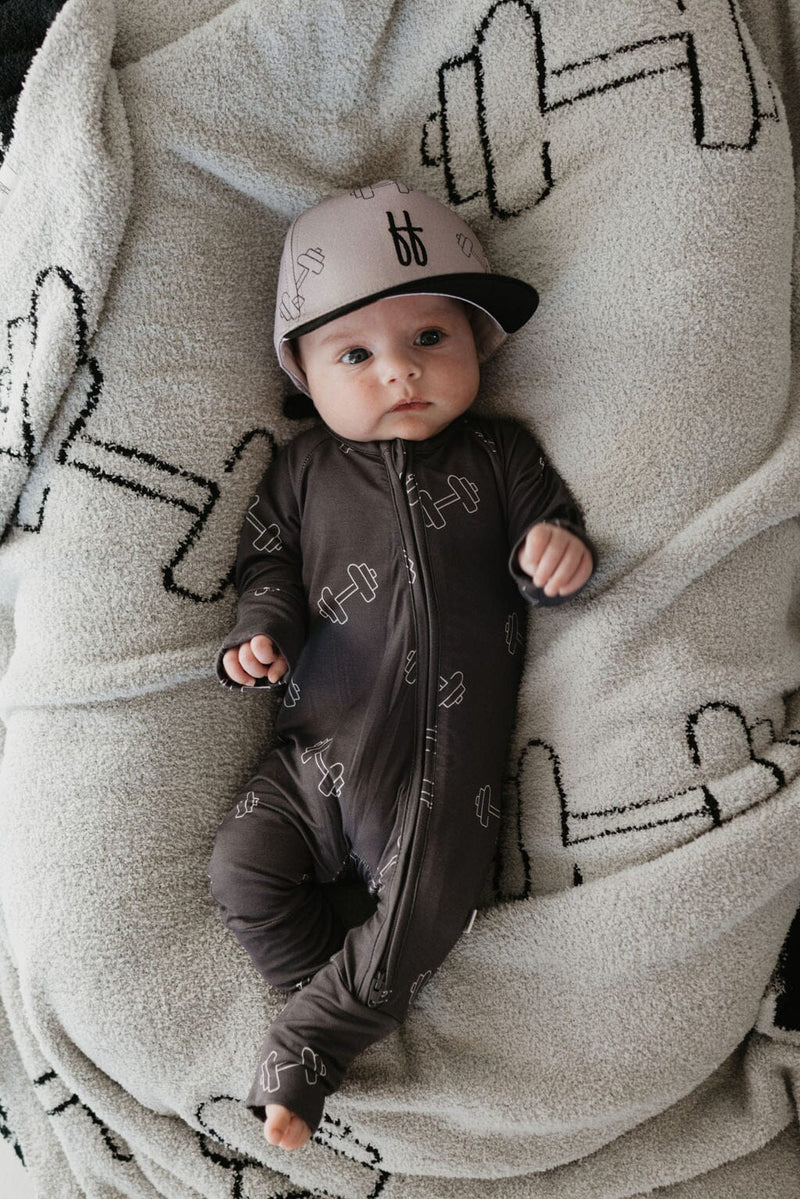 Forever French Baby - Bamboo Zip Pajamas | Arm Day