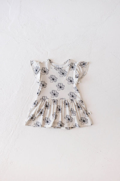 Forever French Baby - Bamboo Ruffle Romper | Desert Bloom