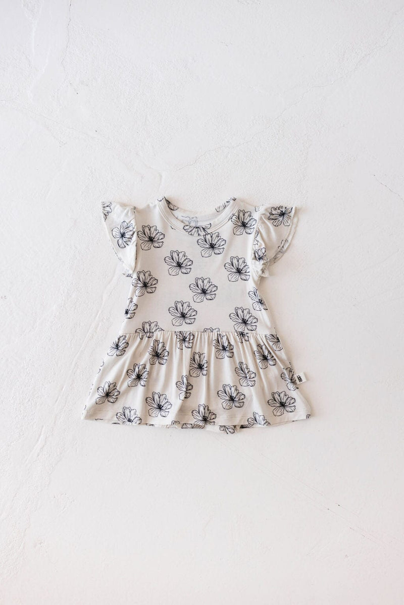 Forever French Baby - Bamboo Ruffle Romper | Desert Bloom