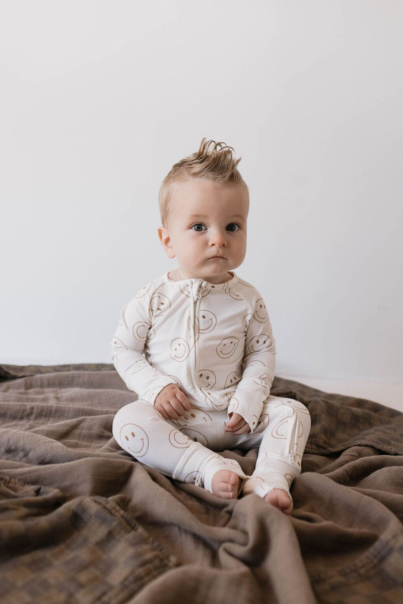 Forever French Baby - Bamboo Zip Pajamas | Just Smile