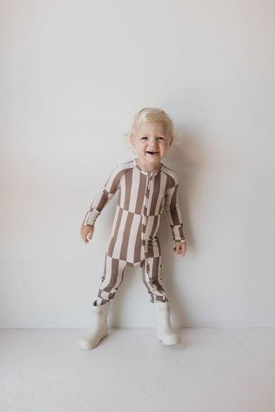 Forever French Baby - Bamboo Zip Pajamas | Tile Stack