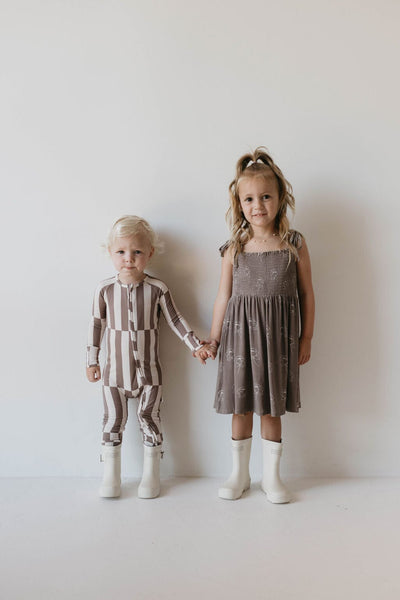 Forever French Baby - Bamboo Zip Pajamas | Tile Stack