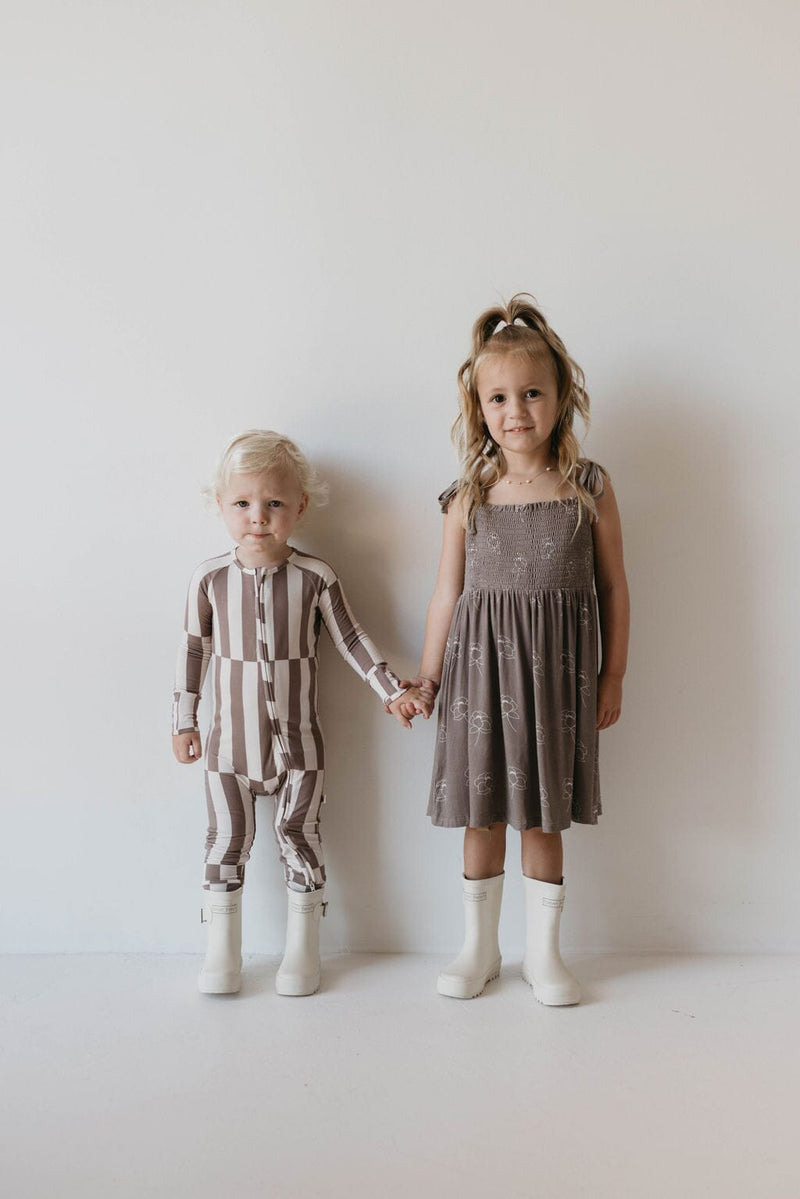 Forever French Baby - Bamboo Zip Pajamas | Tile Stack