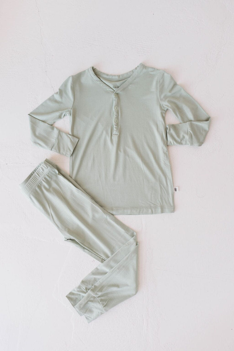 Forever French Baby - Bamboo Two Piece Pajamas | Pistachio | ff club