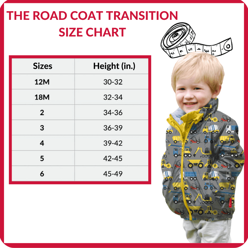 Onekid Car Seat Coat | The Road Coat Transition - Construction Print