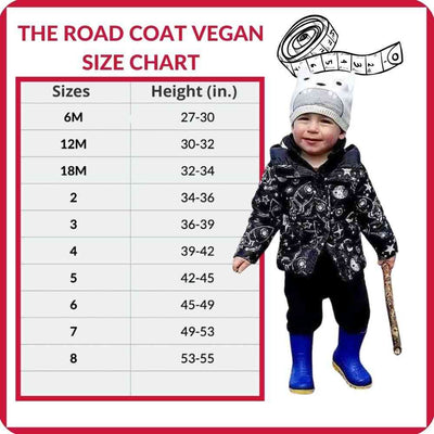Onekid Car Seat Coat | The Road Coat Vegan - Rocketship Print