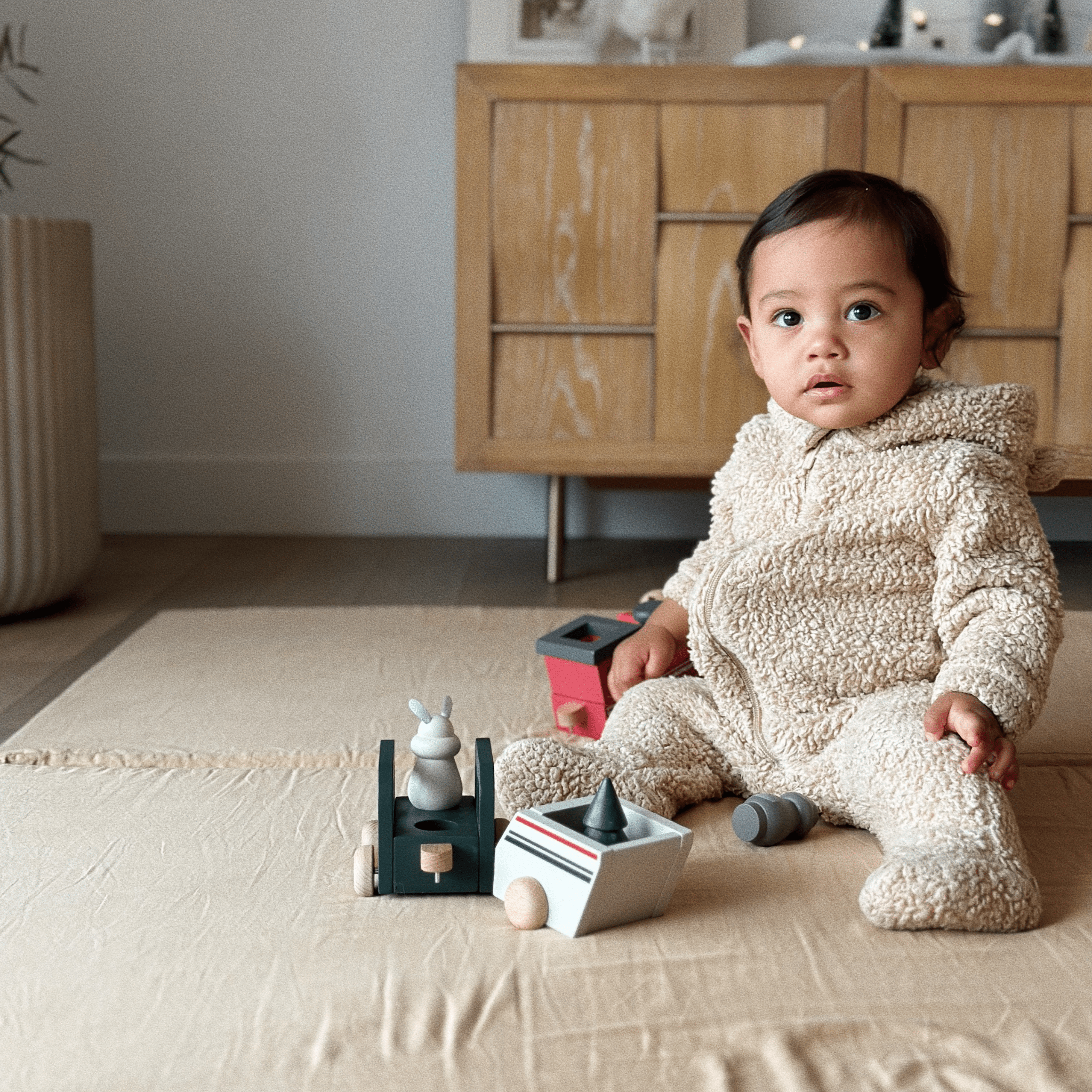 Toki Kids Cloud + Sandcastle Organic Cotton Mat- Strolleria