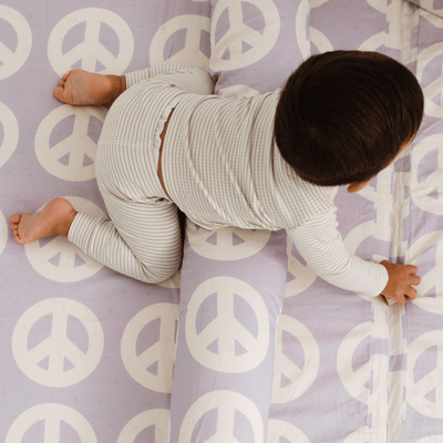 Toki Kids Peace Sign Organic Cotton Mat