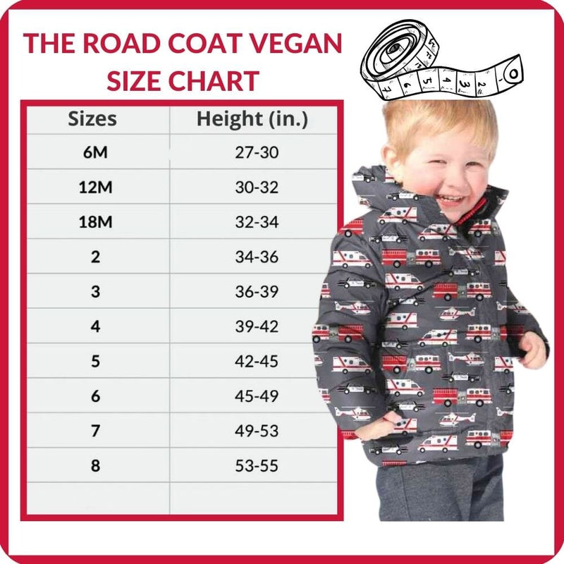 Onekid Car Seat Coat | The Road Coat Vegan - Rescue Print