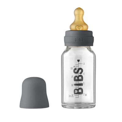 BIBS Baby Glass Bottle Complete Set Iron