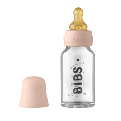 BIBS Baby Glass Bottle Complete Set Blush
